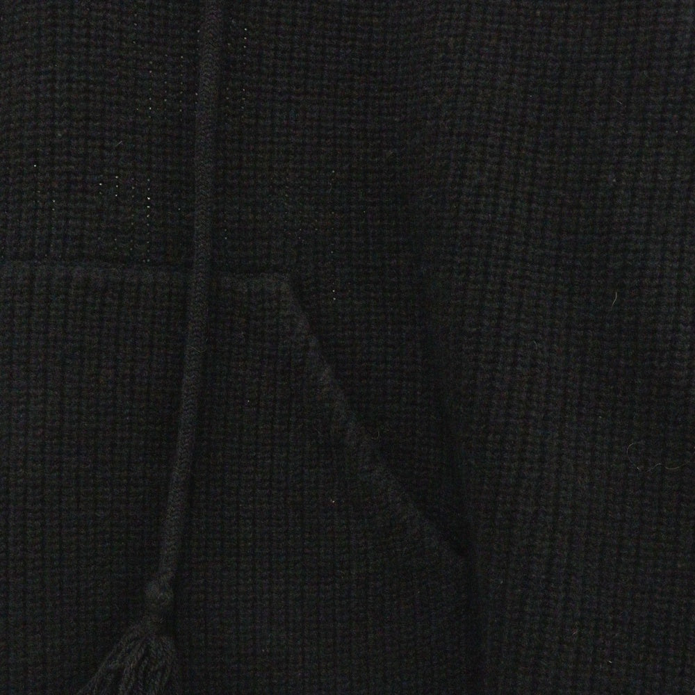 CELINE(セリーヌ) 22SS ARTIST BAJA JACQUARD RIBBED WOOL HOODIE バハ ジャカード リブ ウール オーバーサイズ ニット パーカー ブラック 2A53W489Q
