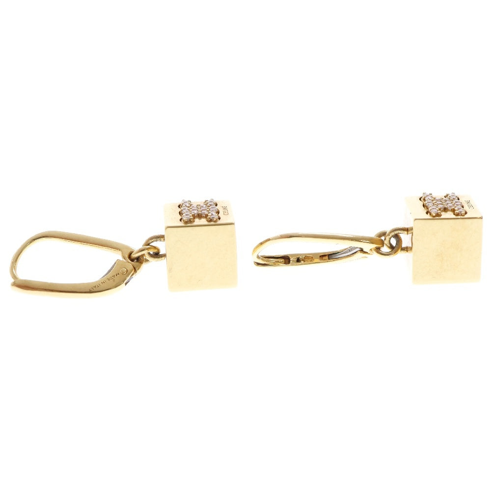 CELINE(セリーヌ) TRIOMPHE CUBE EARRINGS トリオンフ キューブ ピアス ゴールド