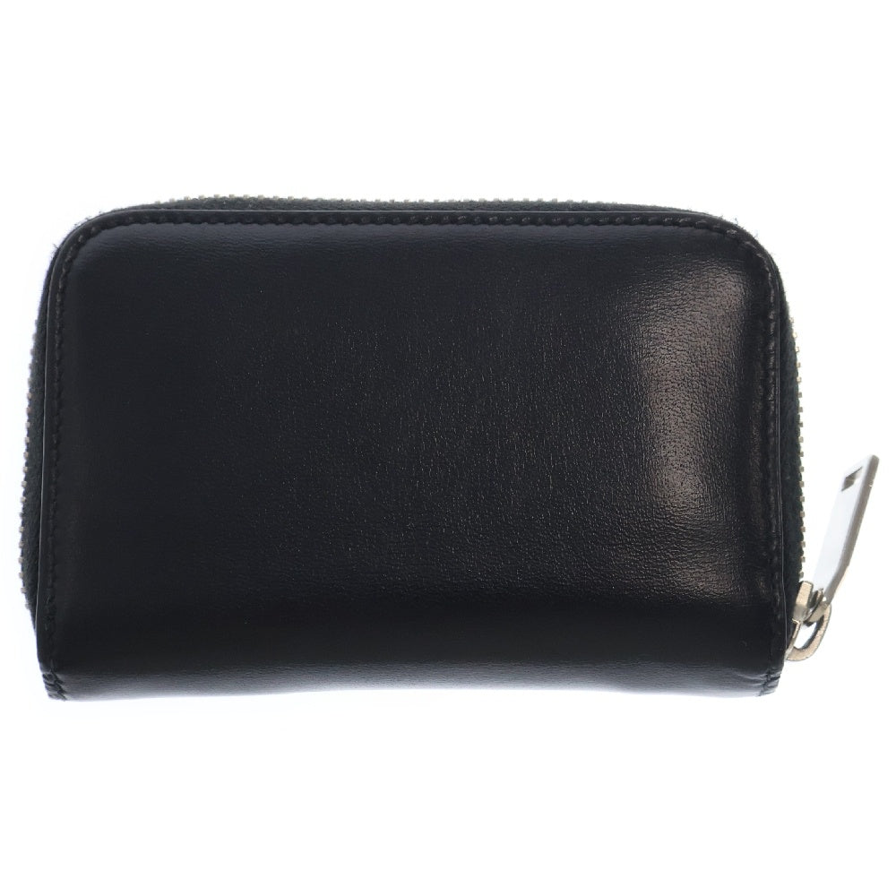 SAINT LAURENT PARIS(サンローランパリ) タイニー モノグラム ラウンドジップ レザー コンパクトウォレット 財布 コインケース ブラック 607765