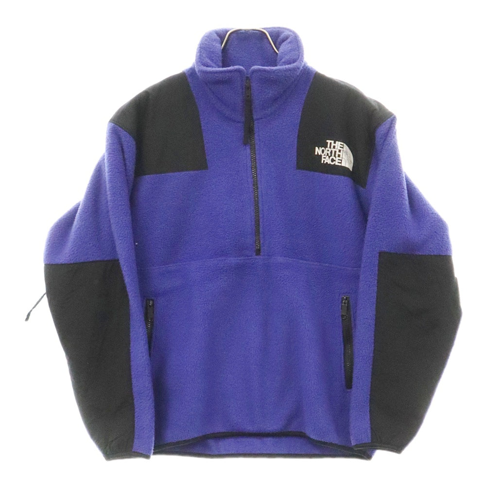 THE NORTH FACE(ザノースフェイス) 90s VINTAGE ヴィンテージ 旧タグ ロゴプリント ハーフジップ フリース プルオーバージャケット ブルー NA-3273