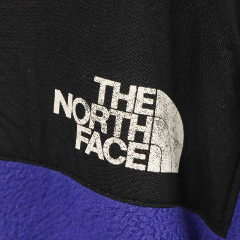 THE NORTH FACE(ザノースフェイス) 90s VINTAGE ヴィンテージ 旧タグ ロゴプリント ハーフジップ フリース プルオーバージャケット ブルー NA-3273