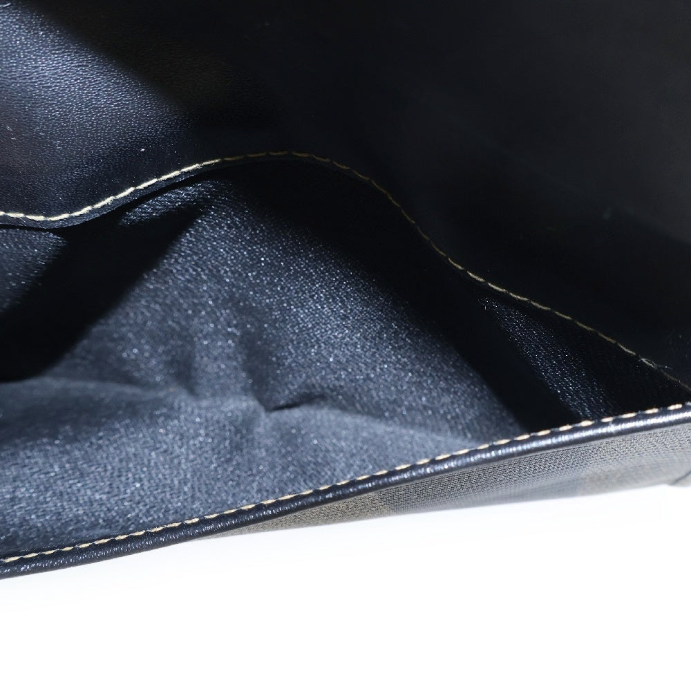 FENDI(フェンディ) ペカン柄 Wホック ロングウォレット 二つ折り長財布 ブラック/ベージュ 2804-1339