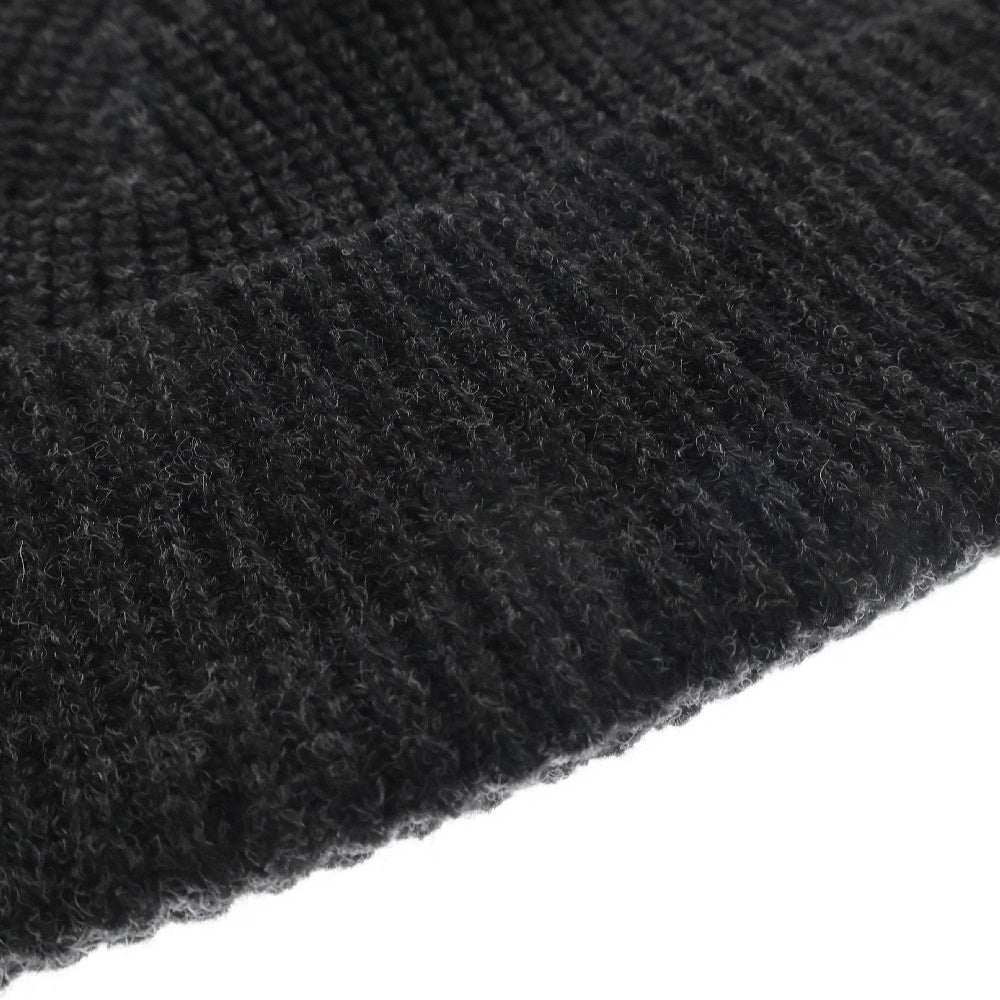 MASSES(マシス) KNIT BEANIE ビーニー ニット帽 帽子 チャコールグレー