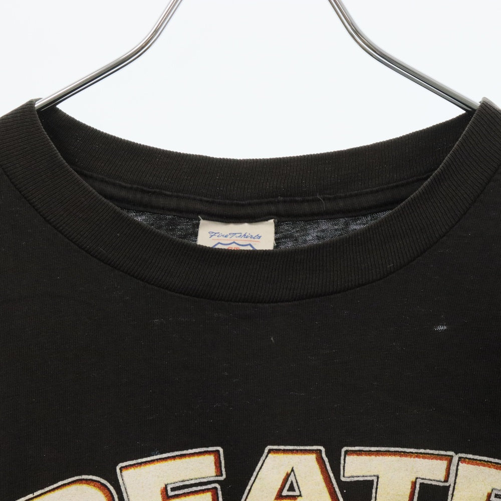 VINTAGE(ヴィンテージ) 90s VINTAGE NBA CHICAGO BULLS 4 TIMES WORLD CHAMPION GREATEST TEAM EVER ヴィンテージ シカゴブルズ ワールドチャンピオン 両面プリント 半袖Tシャツ