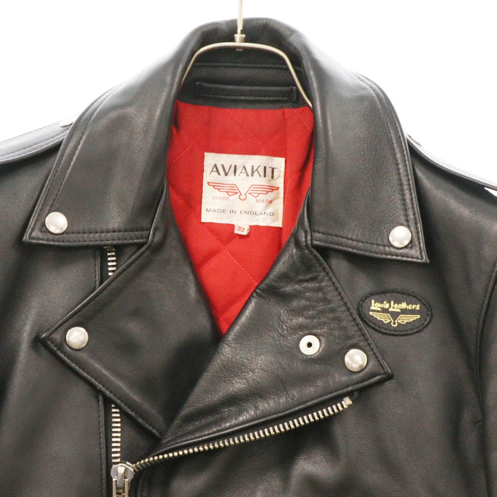Lewis Leathers(ルイスレザー) BRONX JACKET ブロンクス レギュラーフィット カウハイド レザー ダブルライダースジャケット ブラック