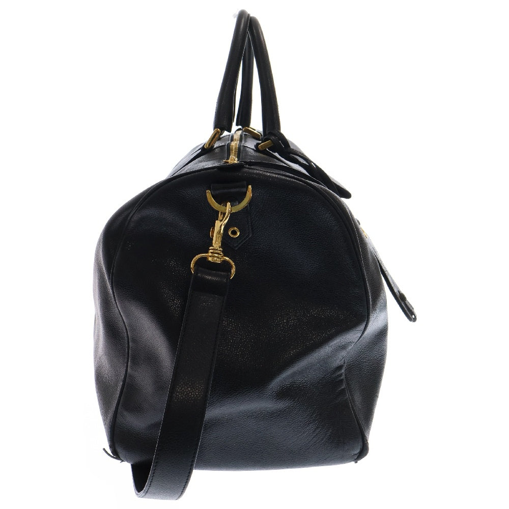 CHANEL(シャネル) ココマーク 2WAY ボストンバッグ ショルダーバッグ キャビアスキン レディース ブラック 4897298