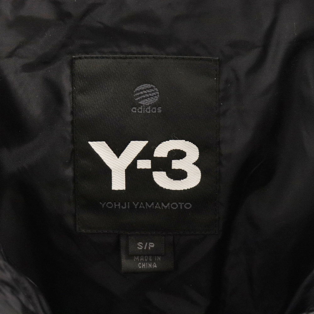 Y-3(ワイスリー) カラーニット チェック ナイロンダウンジャケット ブラック A3H001 レディース