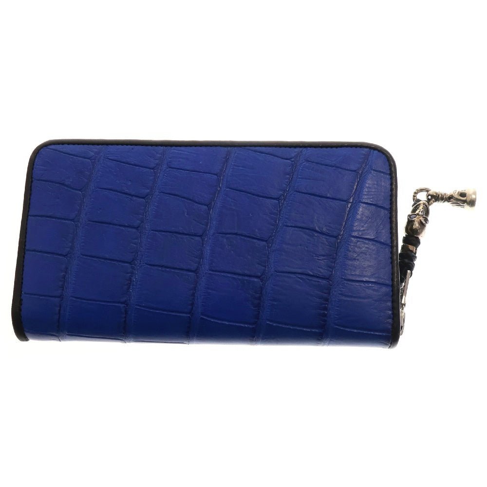 Bill Wall Leather/BWL(ビルウォールレザー) CUSTOM ALLIGATOR ZIP WALLET C350 BEAD DOVE BELL PENDANT ロンワンズ ドーヴベル ヴィンテージスカル カスタム アリゲーター ウォレット