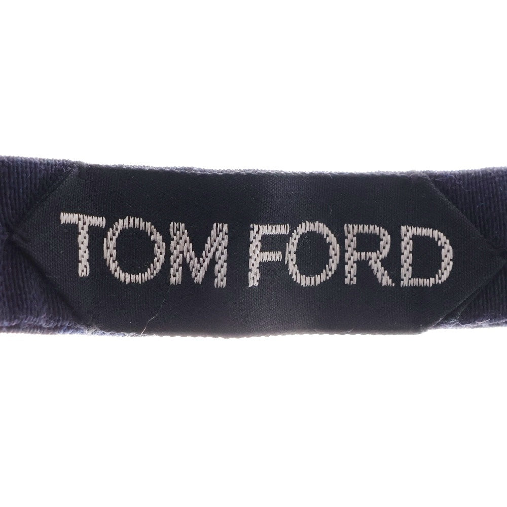 TOM FORD(トムフォード) パピヨン シルク ウール ドット リボン ボウタイ 蝶ネクタイ ネイビー