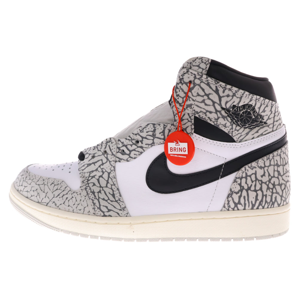 NIKE(ナイキ) AIR JORDAN 1 HIGH OG WHITE CEMENT エアジョーダン1 ホワイトセメント ハイカットスニーカー ホワイト/ブラック US12/30cm DZ5485-052