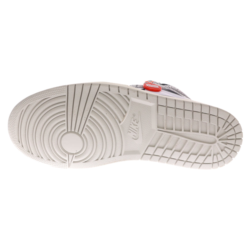 NIKE(ナイキ) AIR JORDAN 1 HIGH OG WHITE CEMENT エアジョーダン1 ホワイトセメント ハイカットスニーカー ホワイト/ブラック US12/30cm DZ5485-052