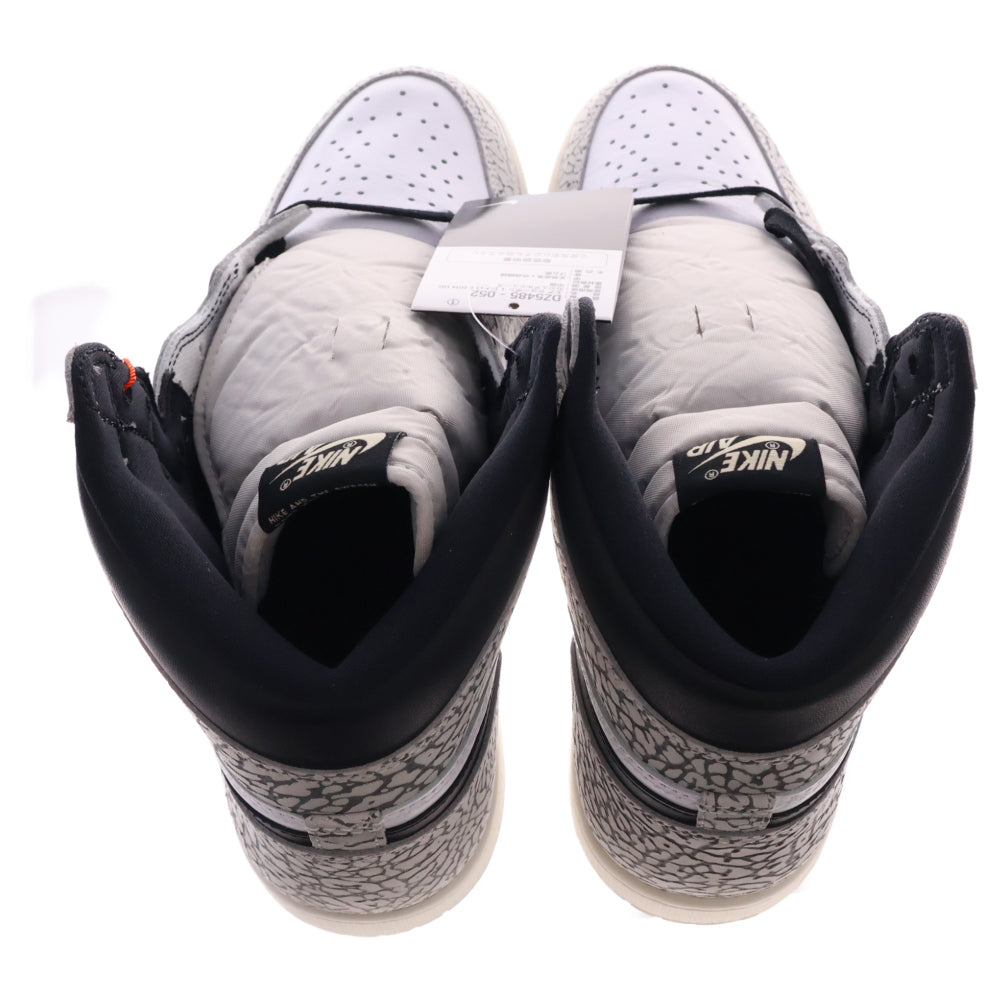 NIKE(ナイキ) AIR JORDAN 1 HIGH OG WHITE CEMENT エアジョーダン1 ホワイトセメント ハイカットスニーカー ホワイト/ブラック US12/30cm DZ5485-052