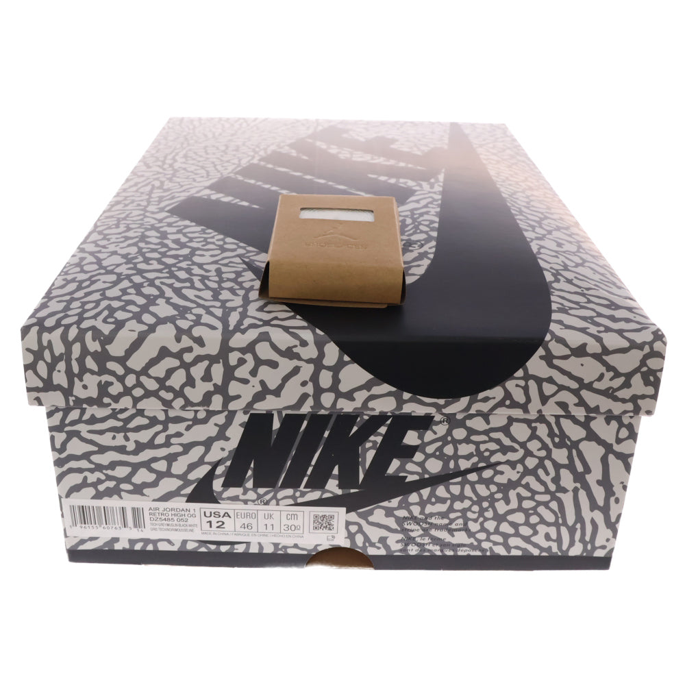 NIKE(ナイキ) AIR JORDAN 1 HIGH OG WHITE CEMENT エアジョーダン1 ホワイトセメント ハイカットスニーカー ホワイト/ブラック US12/30cm DZ5485-052