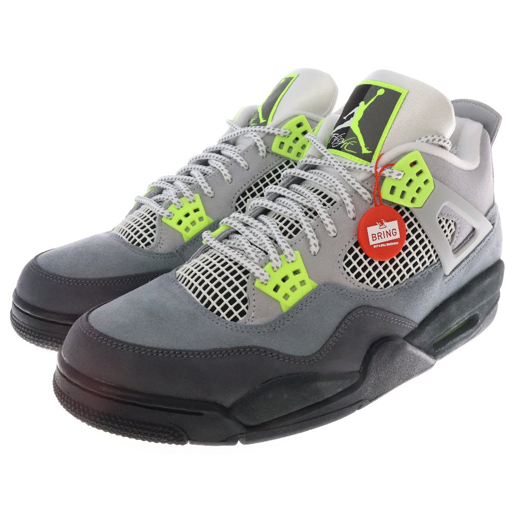 NIKE(ナイキ) AIR JORDAN4 RETRO LE NEON エアジョーダン4 ネオン ハイカットスニーカー グレー US12/30cm CT5342-007
