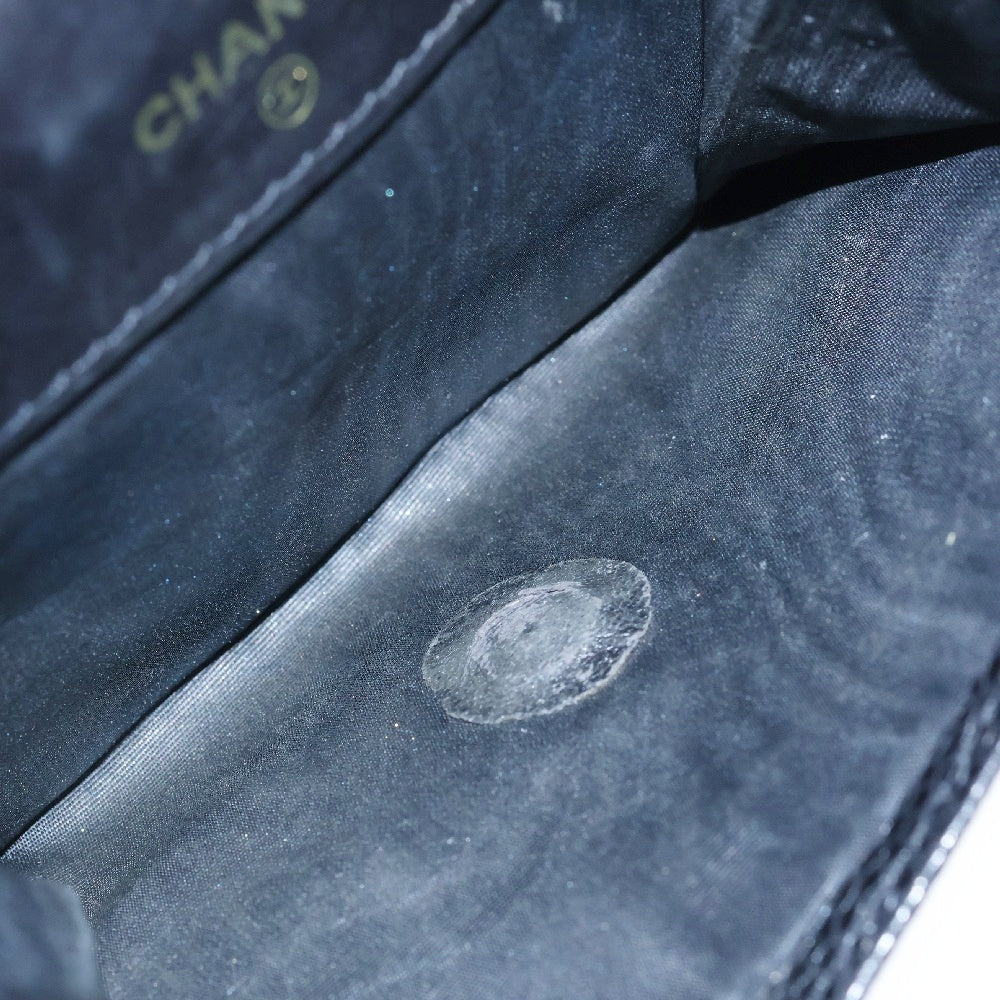 CHANEL(シャネル) ココマーク ロゴ キャビアスキン レザー ウォレット 2つ折り 財布 ブラック レディース 2番台
