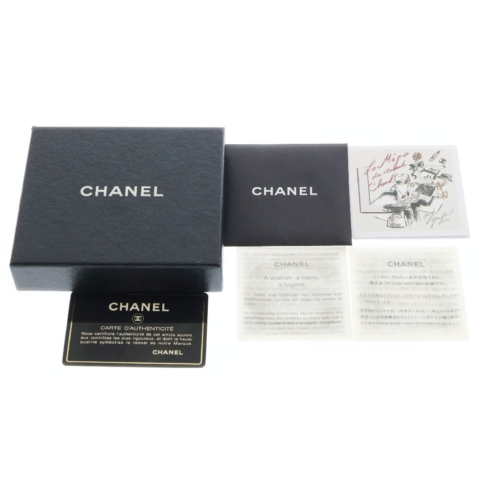 CHANEL(シャネル) ココマーク ロゴ キャビアスキン レザー ウォレット 2つ折り 財布 ブラック レディース 2番台
