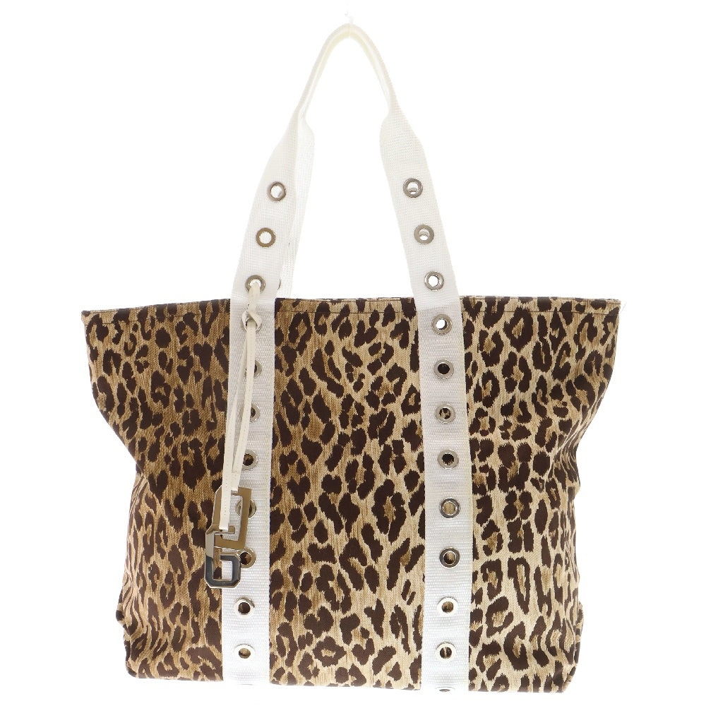 DOLCE & GABBANA(ドルチェアンドガッバーナ) レオパード ハンドバッグ トートバッグ ブラウン レディース