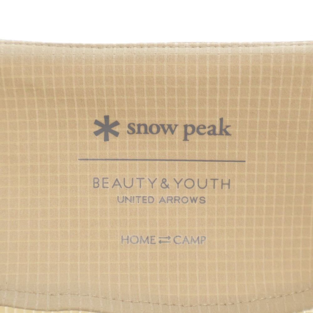 snow peak(スノーピーク) 21SS ×BEAUTY&YOUTH 別注 ポリエステル ジャケット ベージュ UA-JK-21SU001
