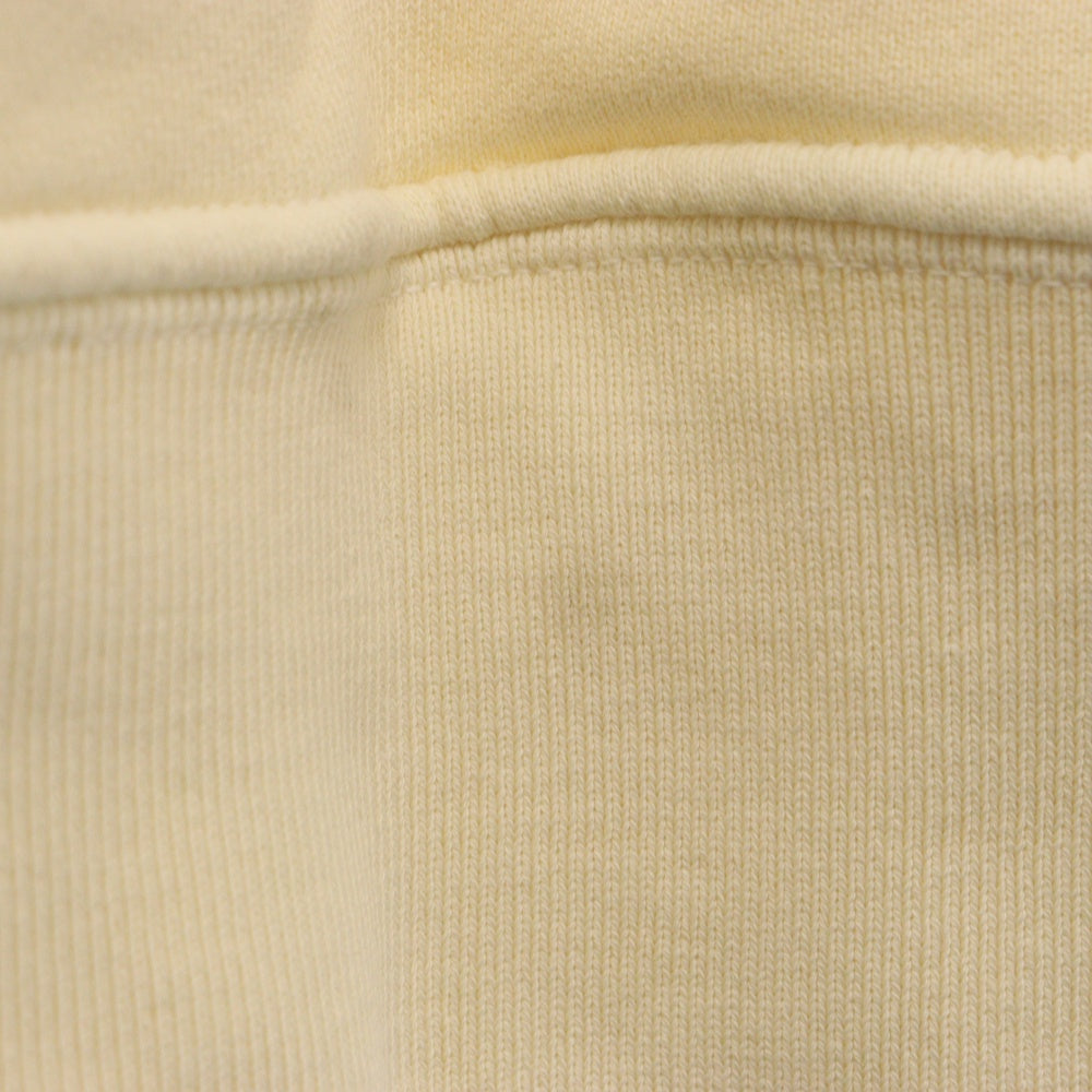 MUSO KUSO(ムソクソ) 24SS COLONNE HOODIE / BEI RED カレッジロゴプリントコットンプルオーバーパーカー アイボリー/レッド FW-232/7BE