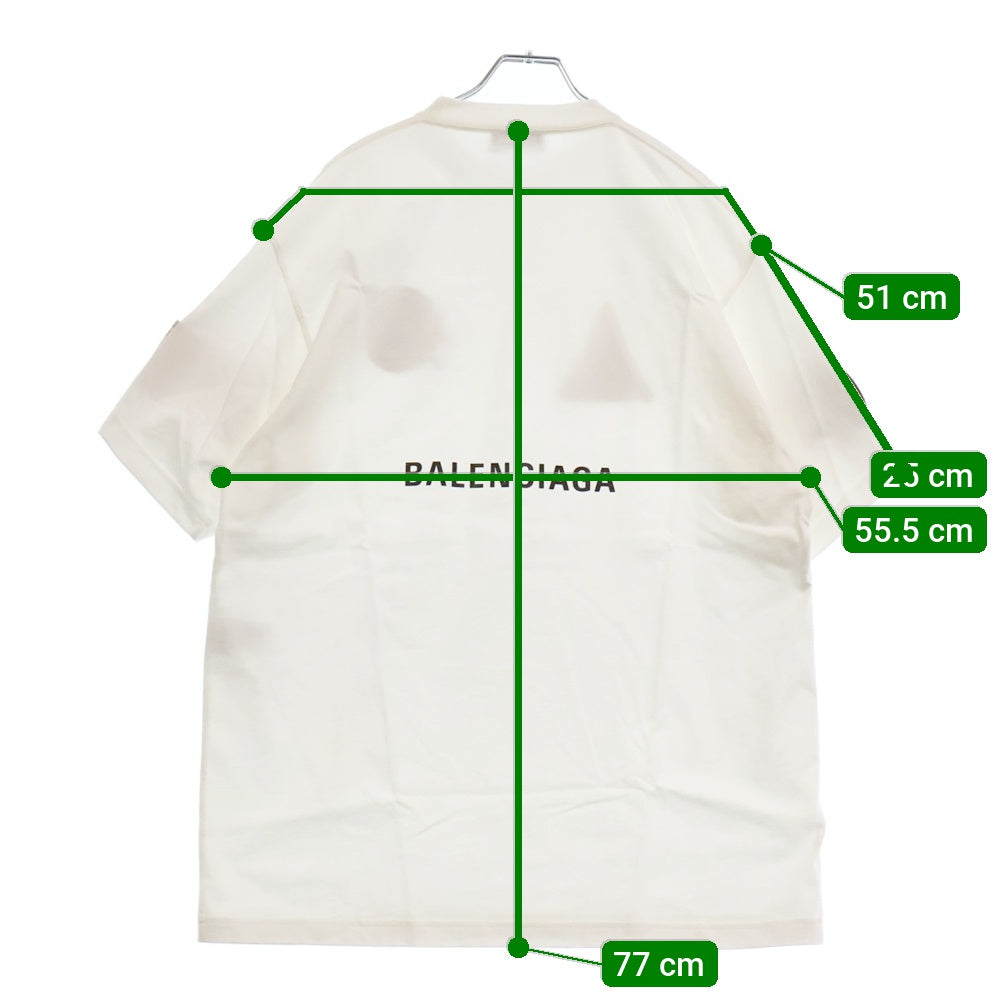 BALENCIAGA(バレンシアガ) 21AW NASA SPACE ナサ スペース パッチ 半袖Tシャツ カットソー ホワイト 651795 TKVD7