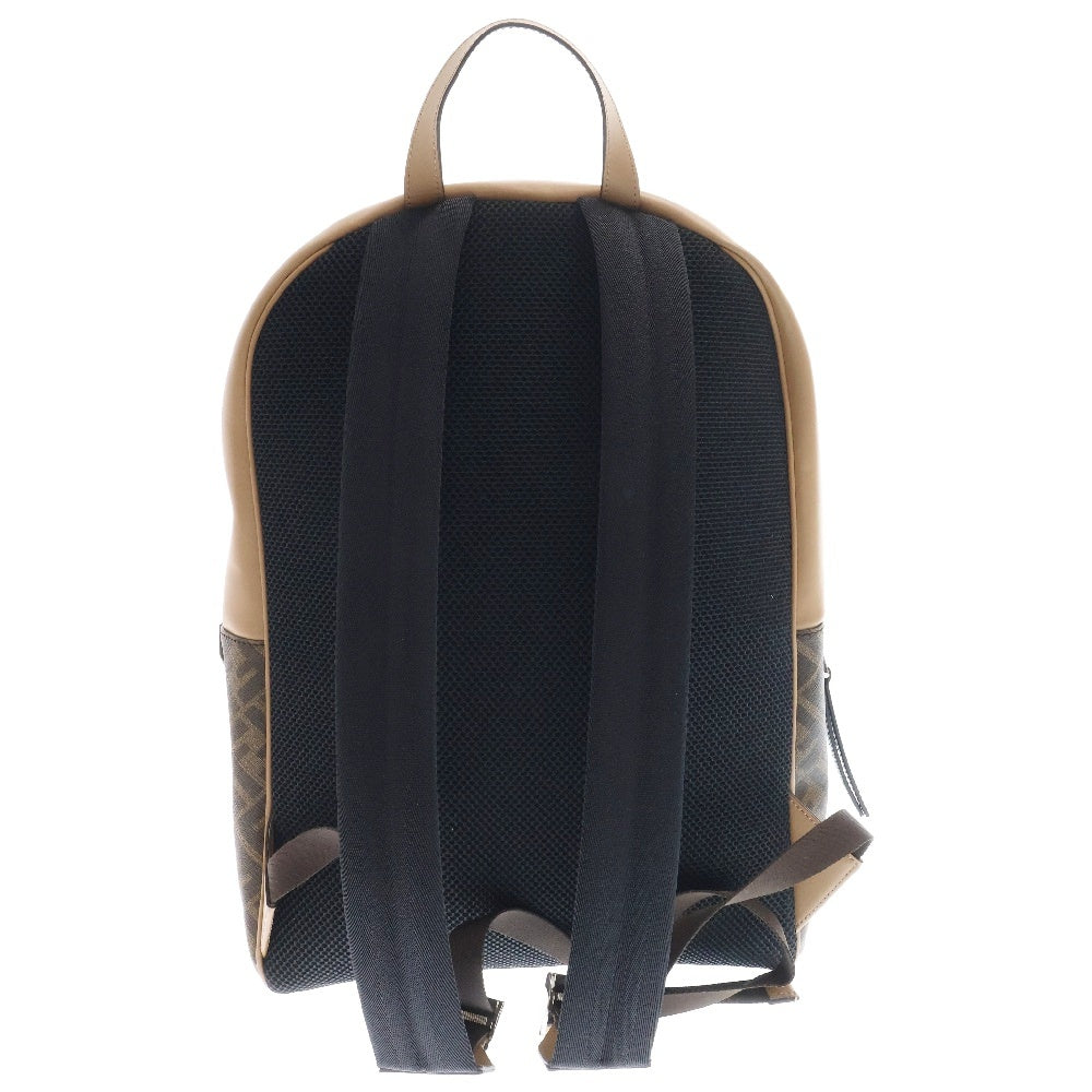 FENDI(フェンディ) ZAINO TESS PU FF PVC レザー ズッカ ダイアゴナル バックパック ブラウン