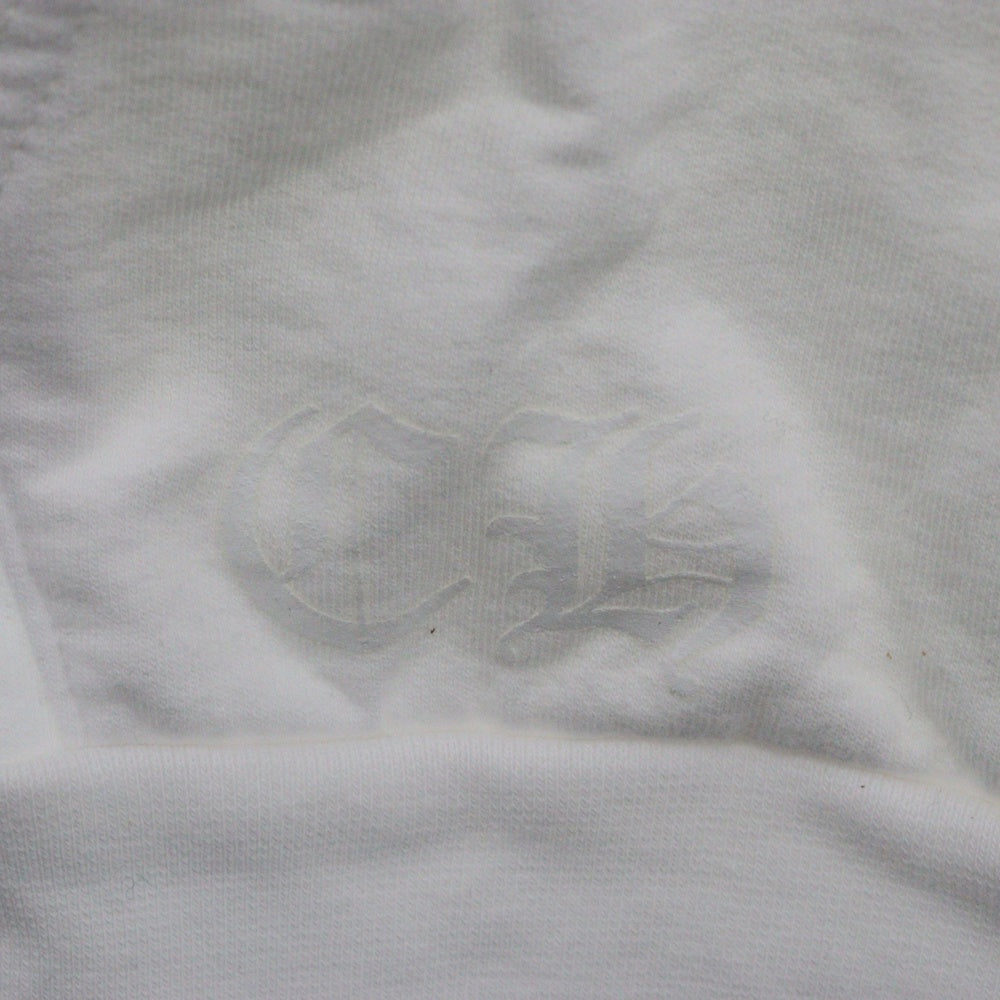 CHROME HEARTS(クロムハーツ) WWW.CHROMEHEARTS.COM HOODIE オンライン限定ホースシューバックプリントプルオーバーパーカー ホワイト