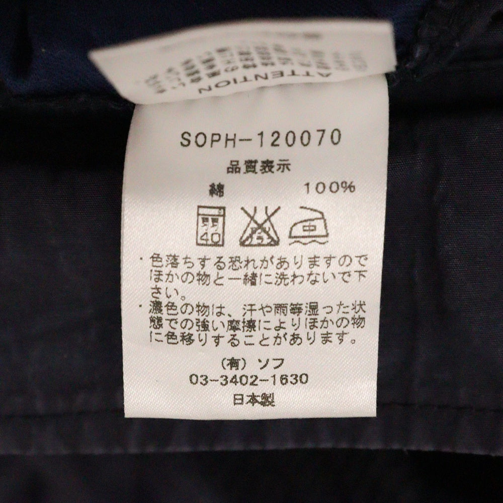 SOPHNET.(ソフネット) 12SS コットン カーゴ ショートパンツ ハーフパンツ ショーツ ネイビー SOPH-120070