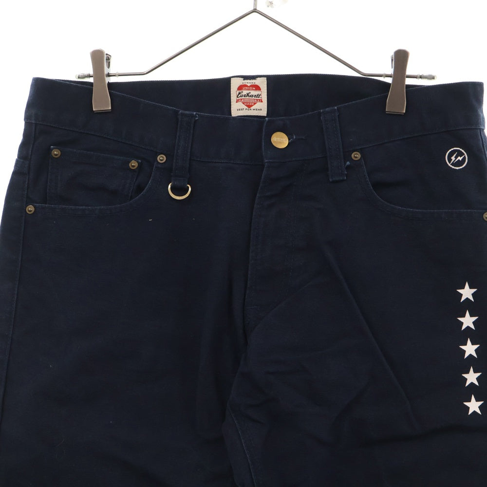 UNIFORM EXPERIMENT(ユニフォームエクスペリメント) 11AW ×CARHARTT BRONCO PANT カーハート ブロンコ パンツ ネイビー UE-112050