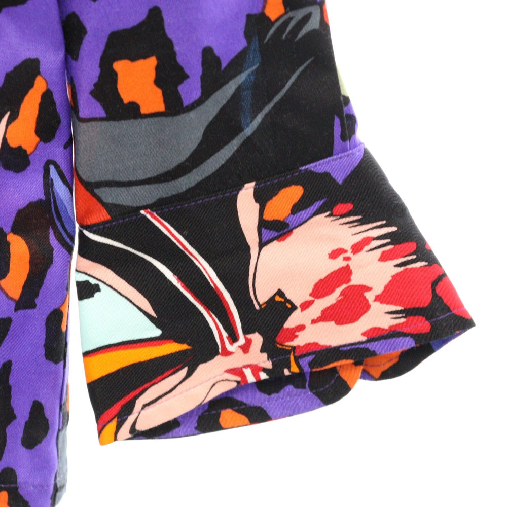 WACKO MARIA(ワコマリア) 21AW HAWAIIAN SHIRT ハワイアン シルク 長袖シャツ パープル 21FW-WMS-HI01