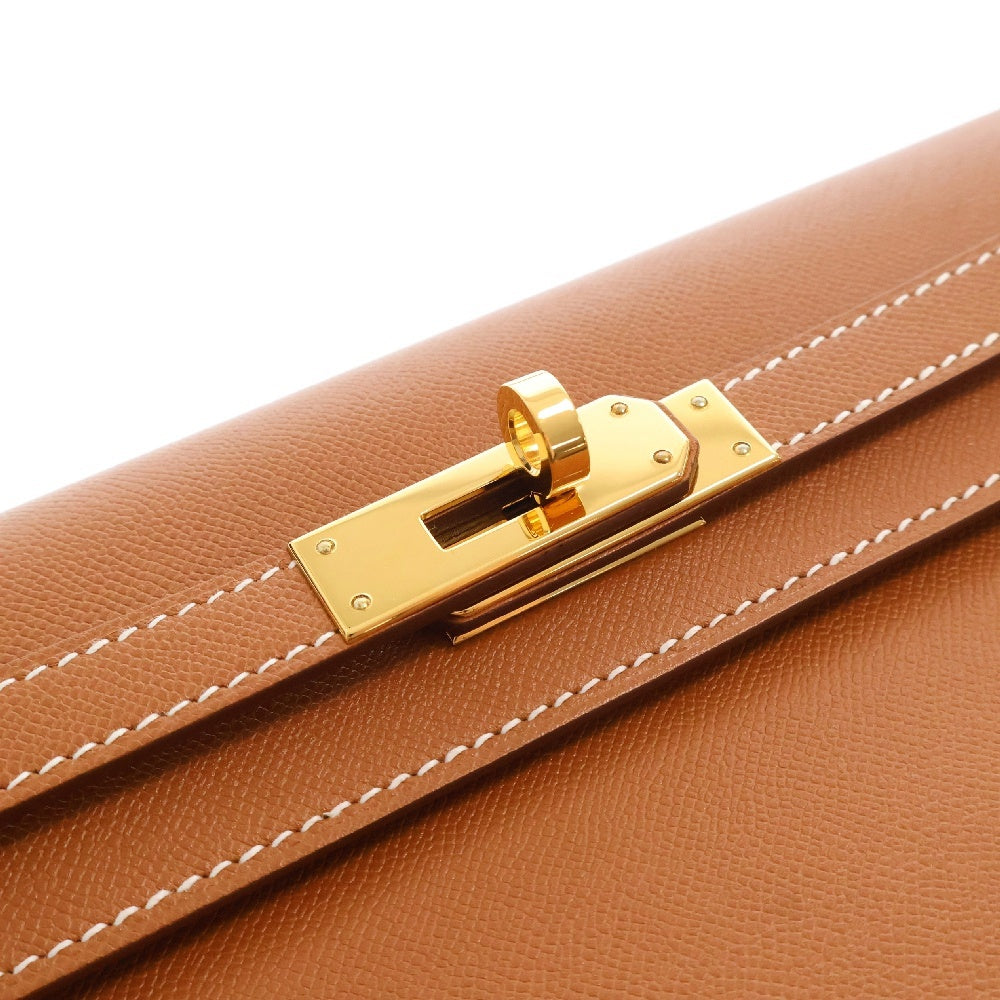 HERMES(エルメス) ケリーエラン ヴォーマダム ゴールド金具 W刻印 2WAY ショルダーバッグ クラッチバッグ セカンドバッグ ブラウン レディース