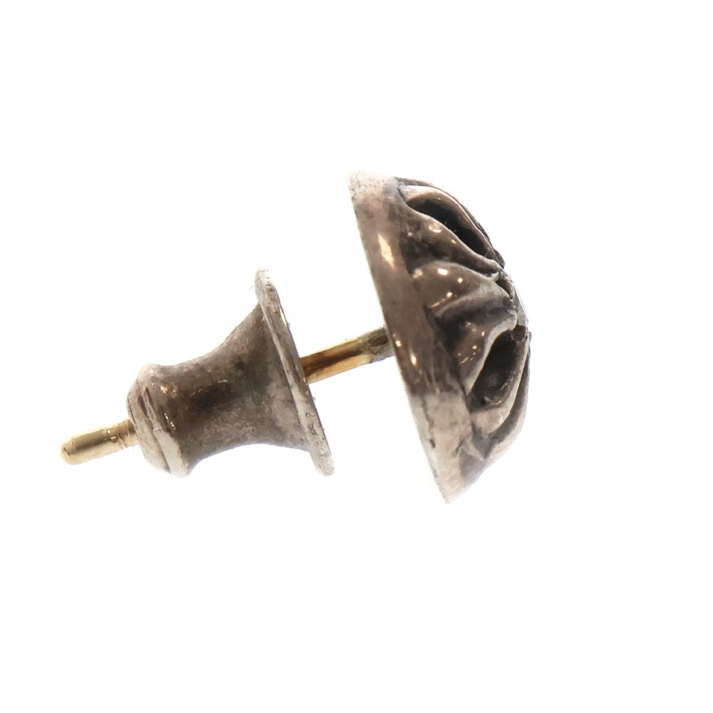 CHROME HEARTS(クロムハーツ) STUD CRSBLL DIA クロスボールスタッドピアス 1ダイヤ シルバー