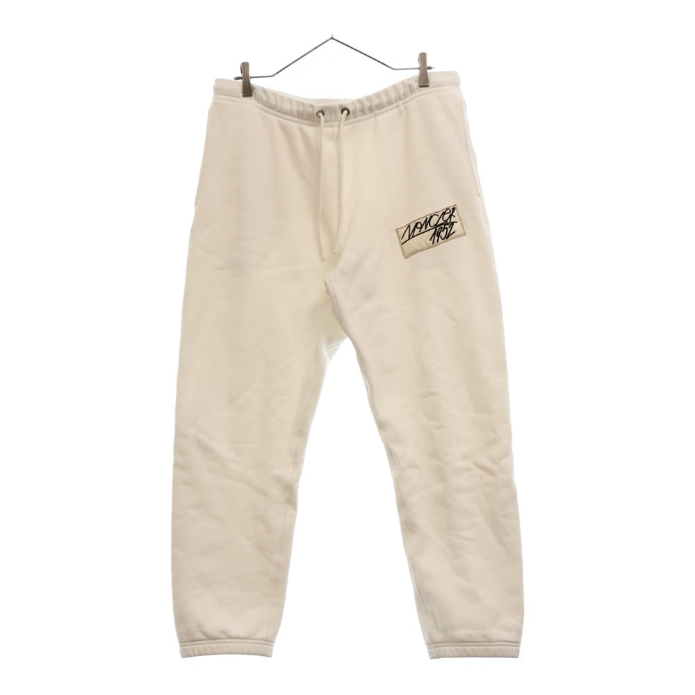 MONCLER GENIUS(モンクレール ジーニアス) 22AW 1952 Logo Patch Track Pants ロゴパッチ スウェット トラックパンツ ホワイト H20928H00008 809KX