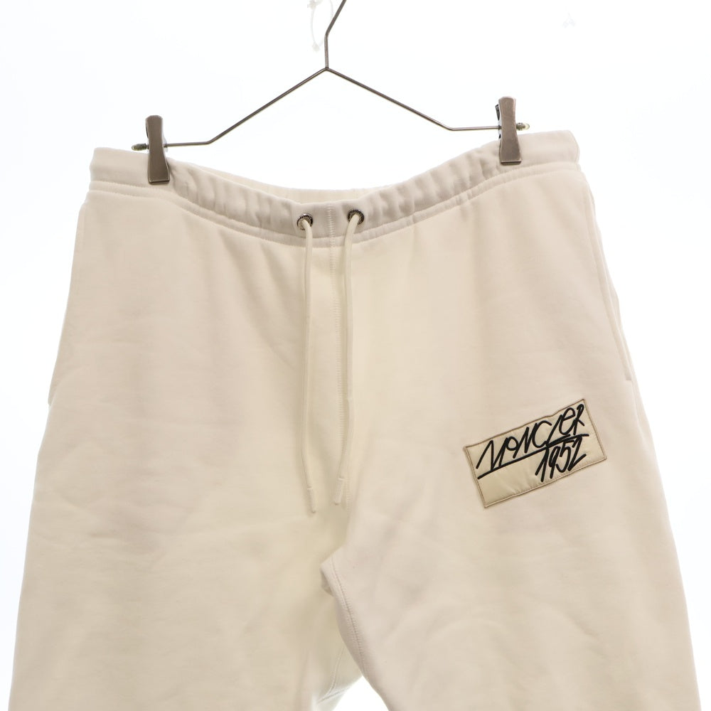 MONCLER GENIUS(モンクレール ジーニアス) 22AW 1952 Logo Patch Track Pants ロゴパッチ スウェット トラックパンツ ホワイト H20928H00008 809KX