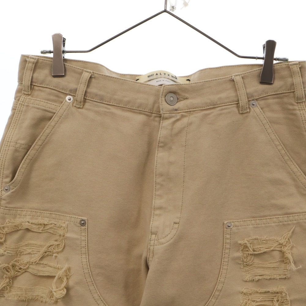 1017 ALYX 9SM(アリクス) 24SS DESTROYED CARPENTER PANT デストロイド カーペンター ロングパンツ ベージュ AAUPA0411FA01