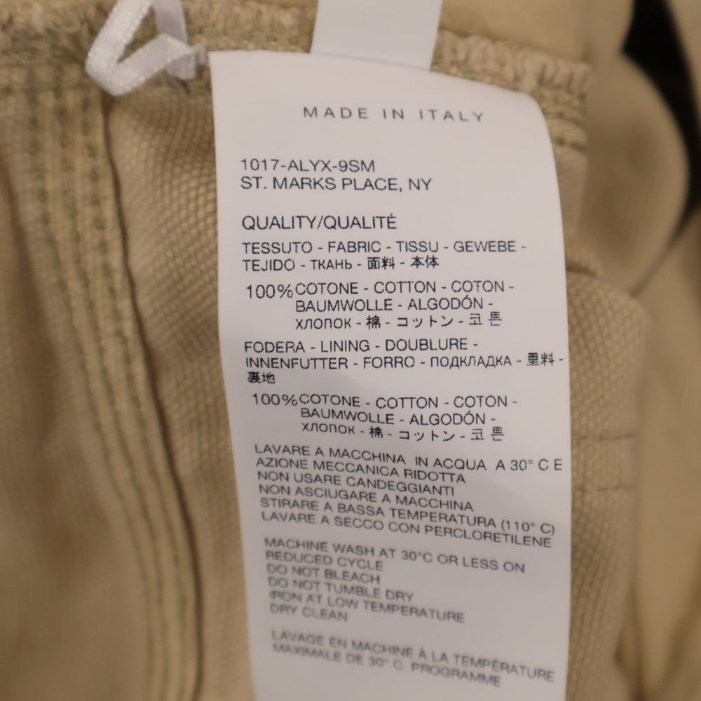 1017 ALYX 9SM(アリクス) 24SS DESTROYED CARPENTER PANT デストロイド カーペンター ロングパンツ ベージュ AAUPA0411FA01
