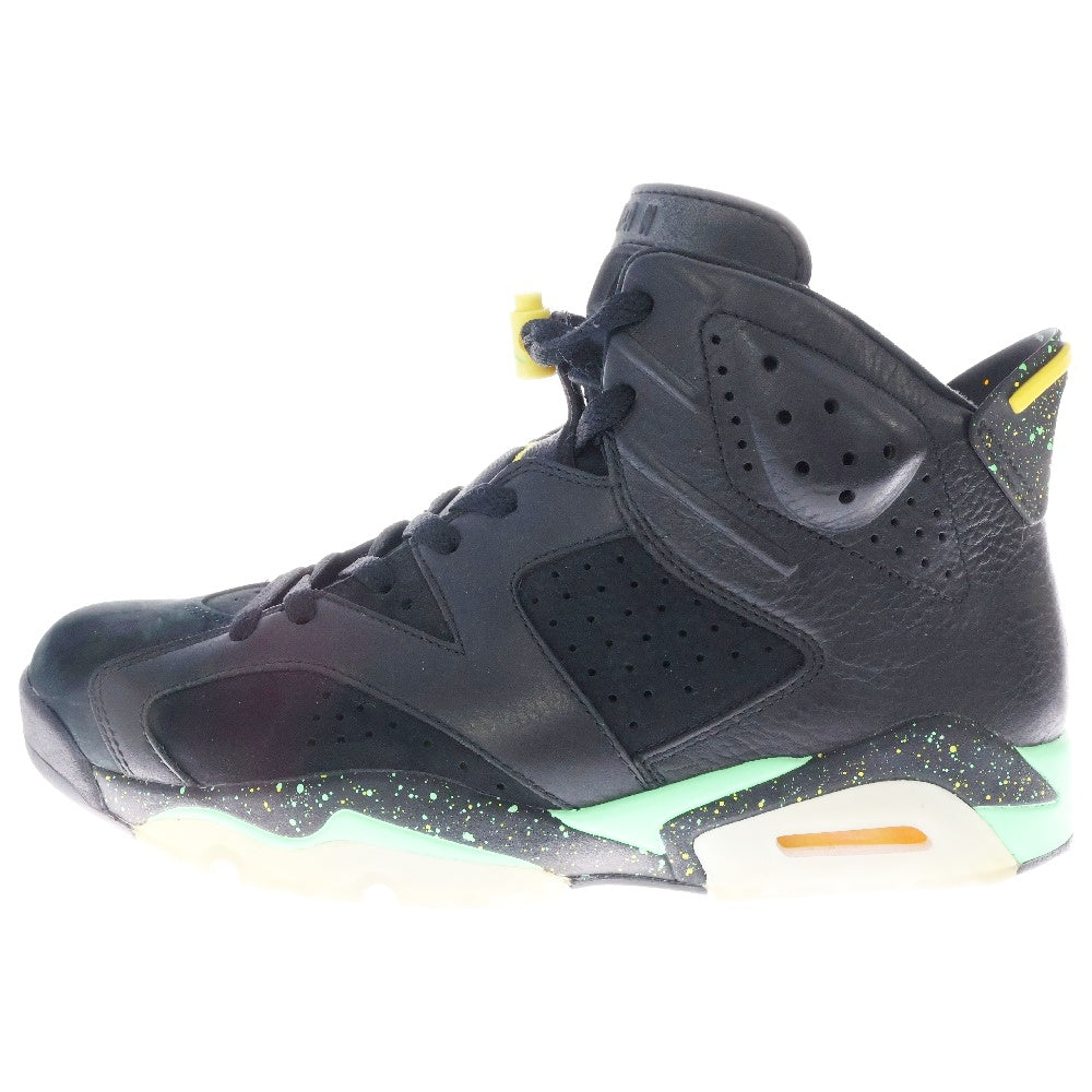 NIKE(ナイキ) 【観賞用 2014年製】AIR JORDAN 6 RETRO BRAZIL WORLD CUP エアジョーダン6 ブラジルパック ハイカットスニーカー ブラック US10.5/28.5cm 688446-020