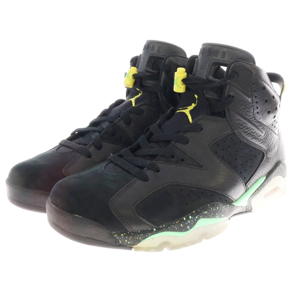 NIKE(ナイキ) 【観賞用 2014年製】AIR JORDAN 6 RETRO BRAZIL WORLD CUP エアジョーダン6 ブラジルパック ハイカットスニーカー ブラック US10.5/28.5cm 688446-020