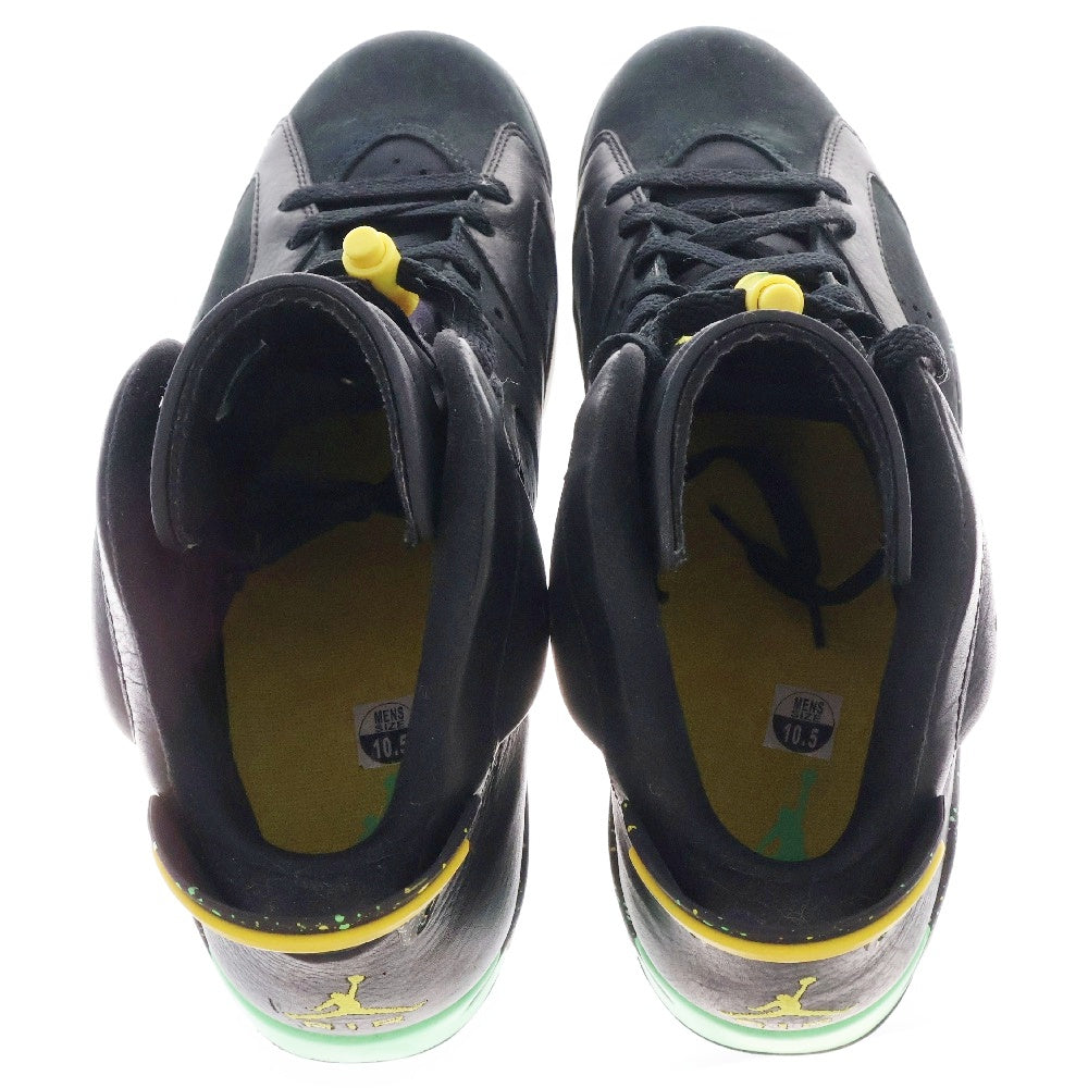 NIKE(ナイキ) 【観賞用 2014年製】AIR JORDAN 6 RETRO BRAZIL WORLD CUP エアジョーダン6 ブラジルパック ハイカットスニーカー ブラック US10.5/28.5cm 688446-020