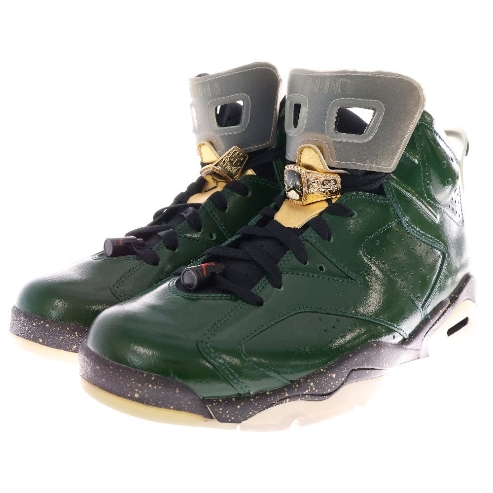 NIKE(ナイキ) 【観賞用 2014年製】 AIR JORDAN 6 RETRO CHAMPAGNE エアジョーダン6 レトロ シャンパン ハイカットスニーカー グリーン US10/28cm 384664-350