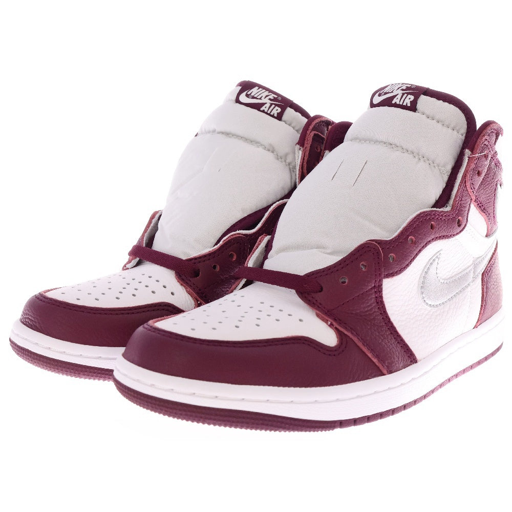 NIKE(ナイキ) AIR JORDAN 1 HIGH OG BORDEAUX エアジョーダン 1 ハイカットスニーカー ボルドー US8/26cm 555088-611