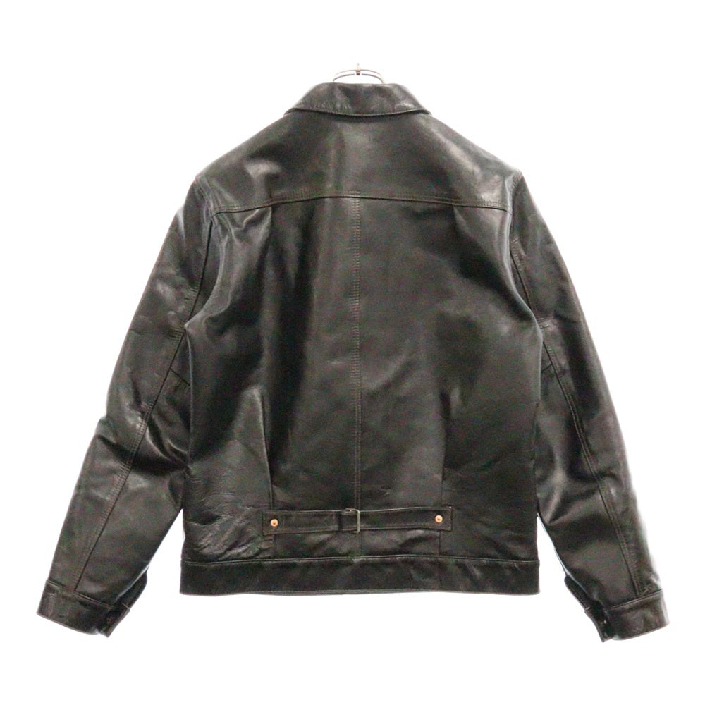 Y'2 LEATHER(ワイツーレザー) ×UNIQUE JEAN STORE別注 HORSE HIDE 1ST TYPE LEATHER JACKET ユニークジーンストア ホースハイド レザー 大戦モデル ジャケット ブラック