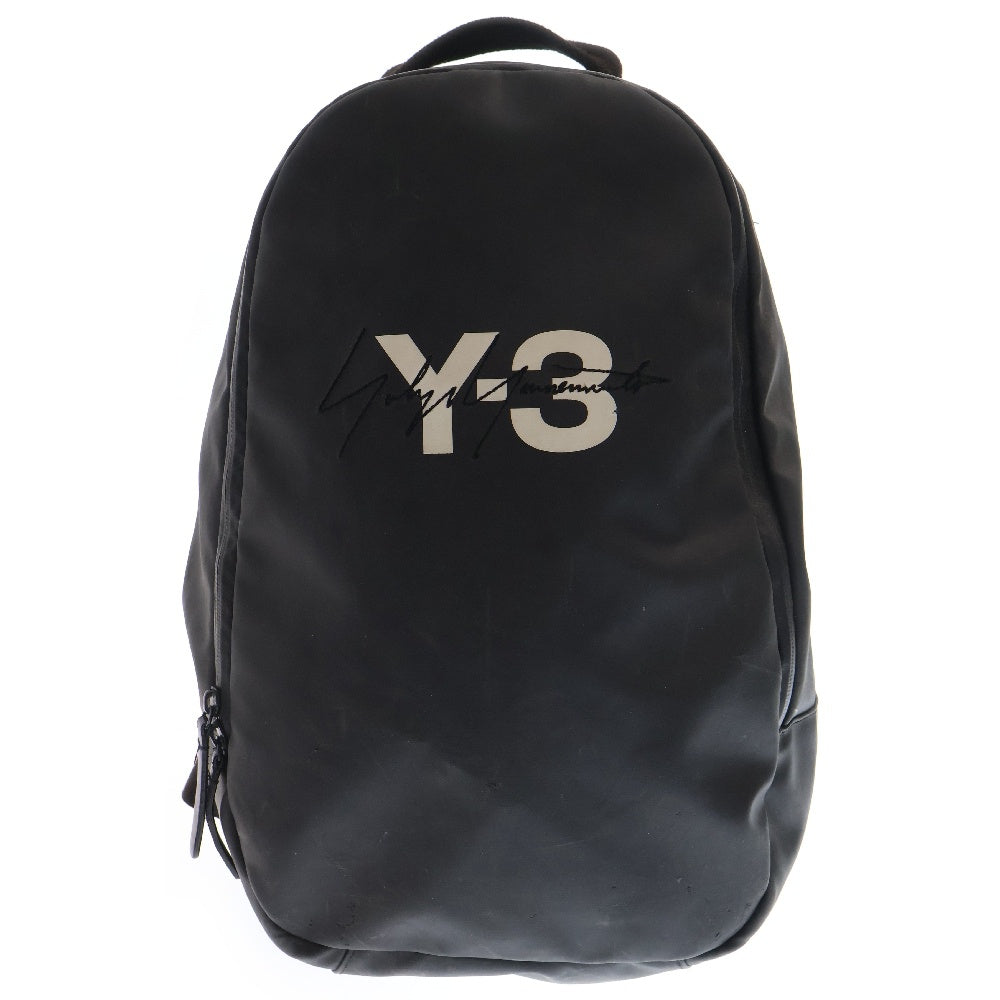 Y-3(ワイスリー) 18AW LOGO BACKPACK ロゴプリント ナイロン バックパック リュックサック ブラック DQ0624