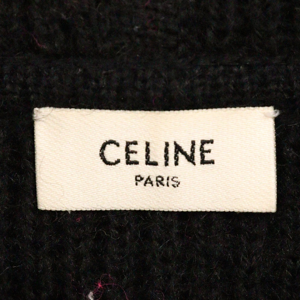 CELINE(セリーヌ) 22AW Embroidery Hooded Sweater In Ski Jacquard Wool エンブロイダリープルオーバーパーカー セーター ニット マルチカラー 2AC23579S