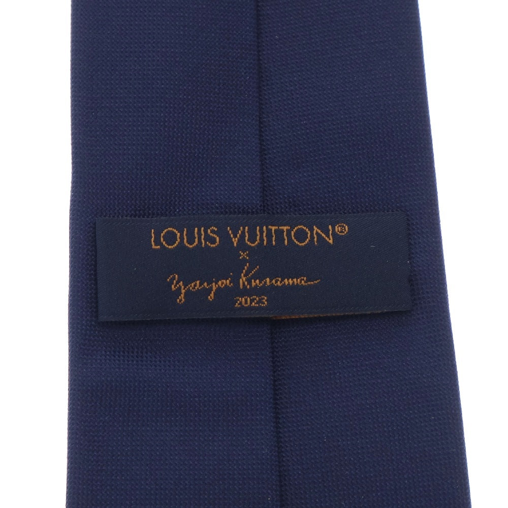 LOUIS VUITTON(ルイヴィトン) ×YK 草間彌生 クラヴァット・パンプキン ネクタイ ネイビー M78364