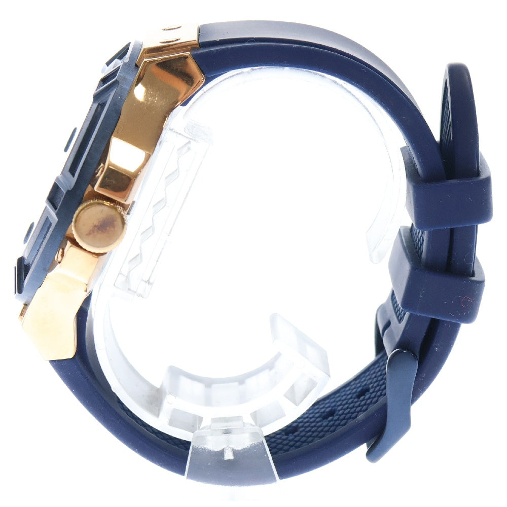 GUESS(ゲス) クォーツ ラバー ステンレス 腕時計 ウォッチ ゴールド/ネイビー W0247G3