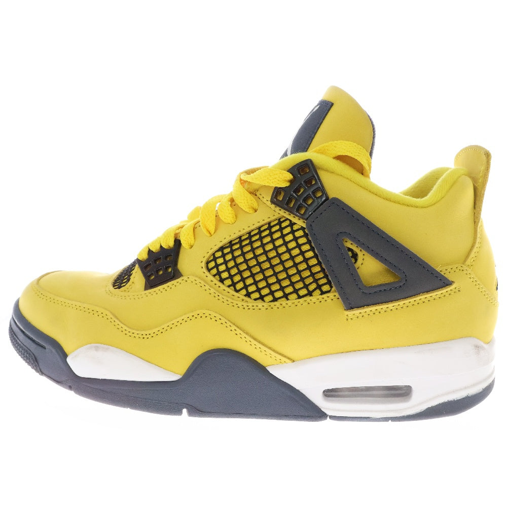 NIKE(ナイキ) AIR JORDAN 4 RETRO LIGHTNING エアジョーダン4 レトロ ライトニング ハイカットスニーカー イエロー US9.5/27.5cm CT8527-700