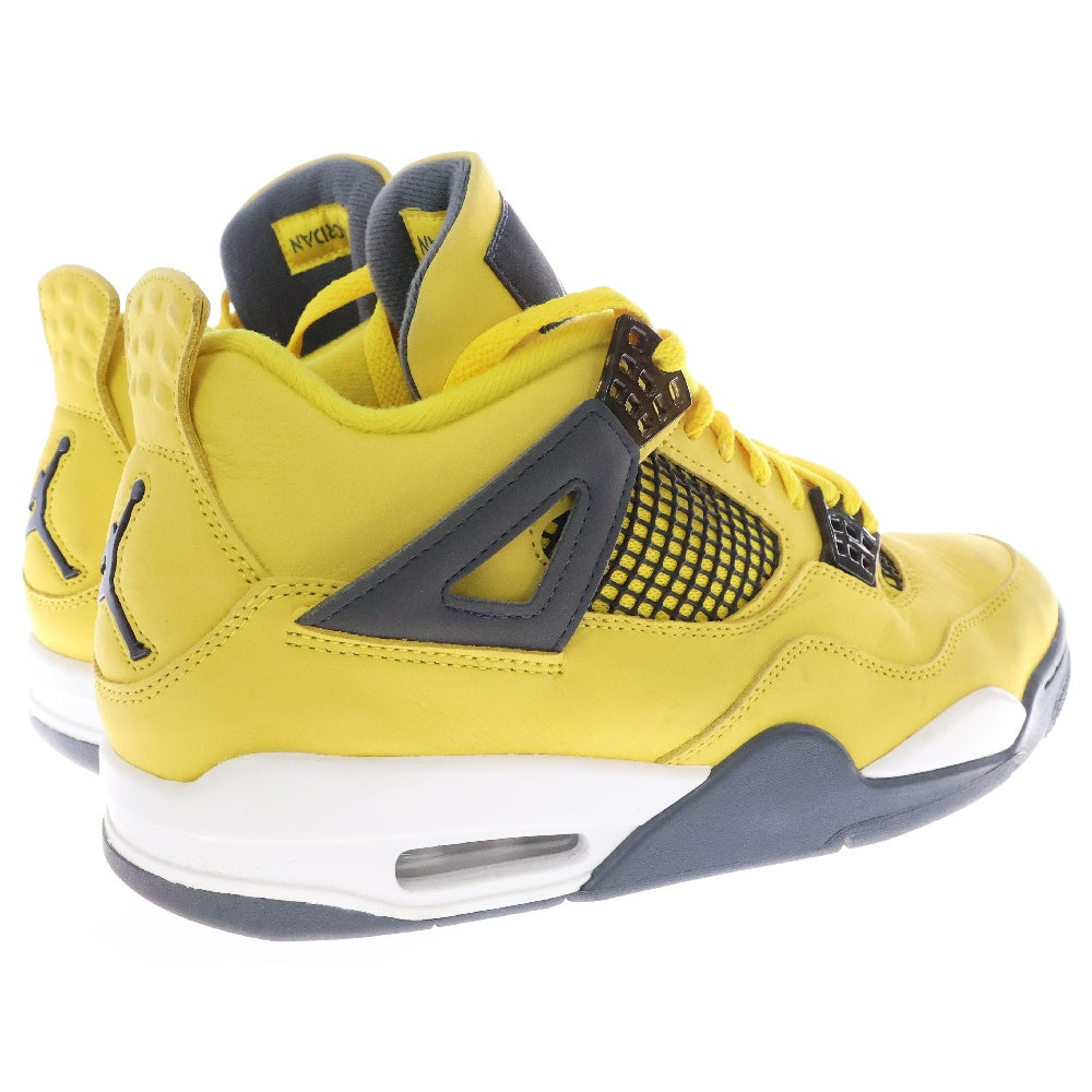 NIKE(ナイキ) AIR JORDAN 4 RETRO LIGHTNING エアジョーダン4 レトロ ライトニング ハイカットスニーカー イエロー US9.5/27.5cm CT8527-700