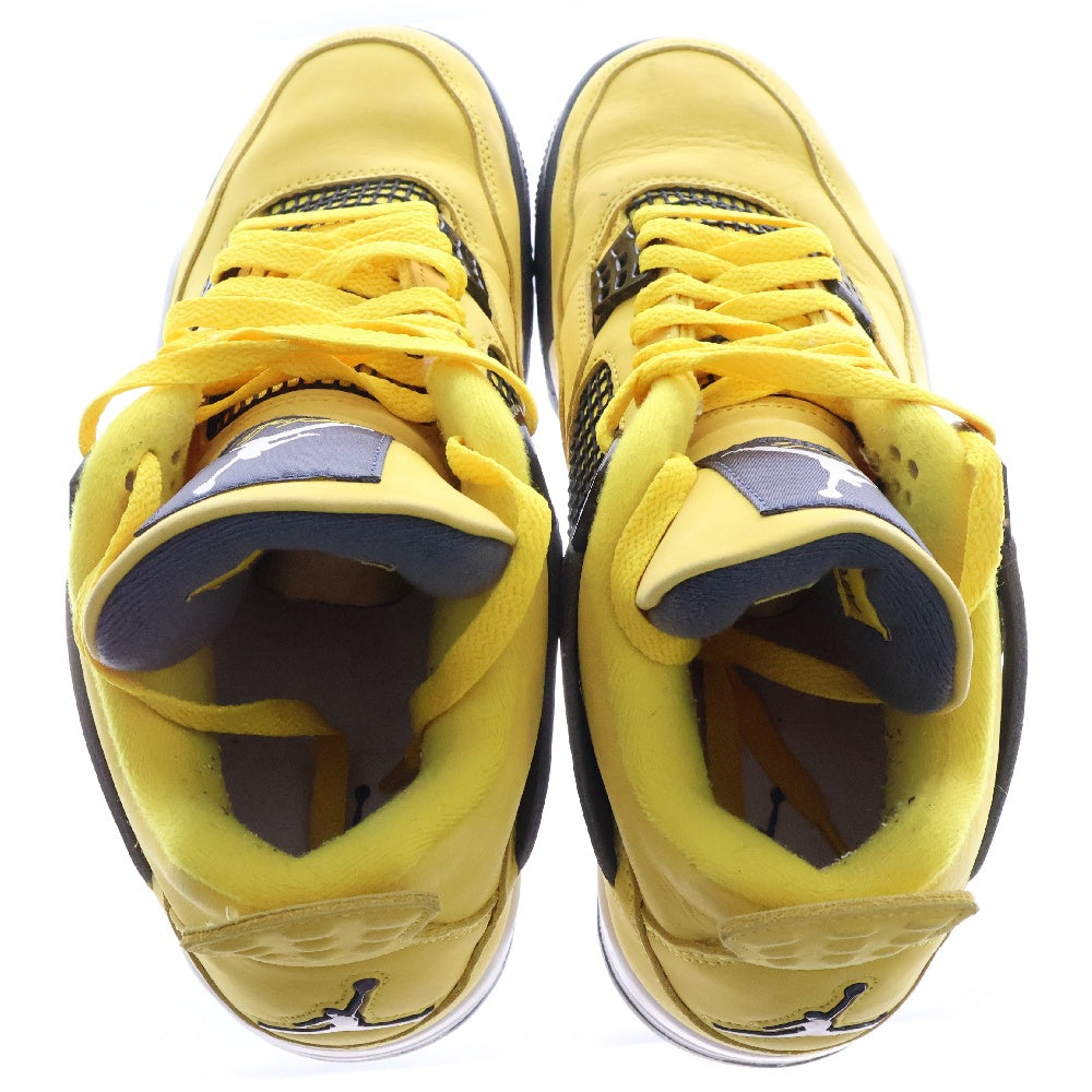 NIKE(ナイキ) AIR JORDAN 4 RETRO LIGHTNING エアジョーダン4 レトロ ライトニング ハイカットスニーカー イエロー US9.5/27.5cm CT8527-700