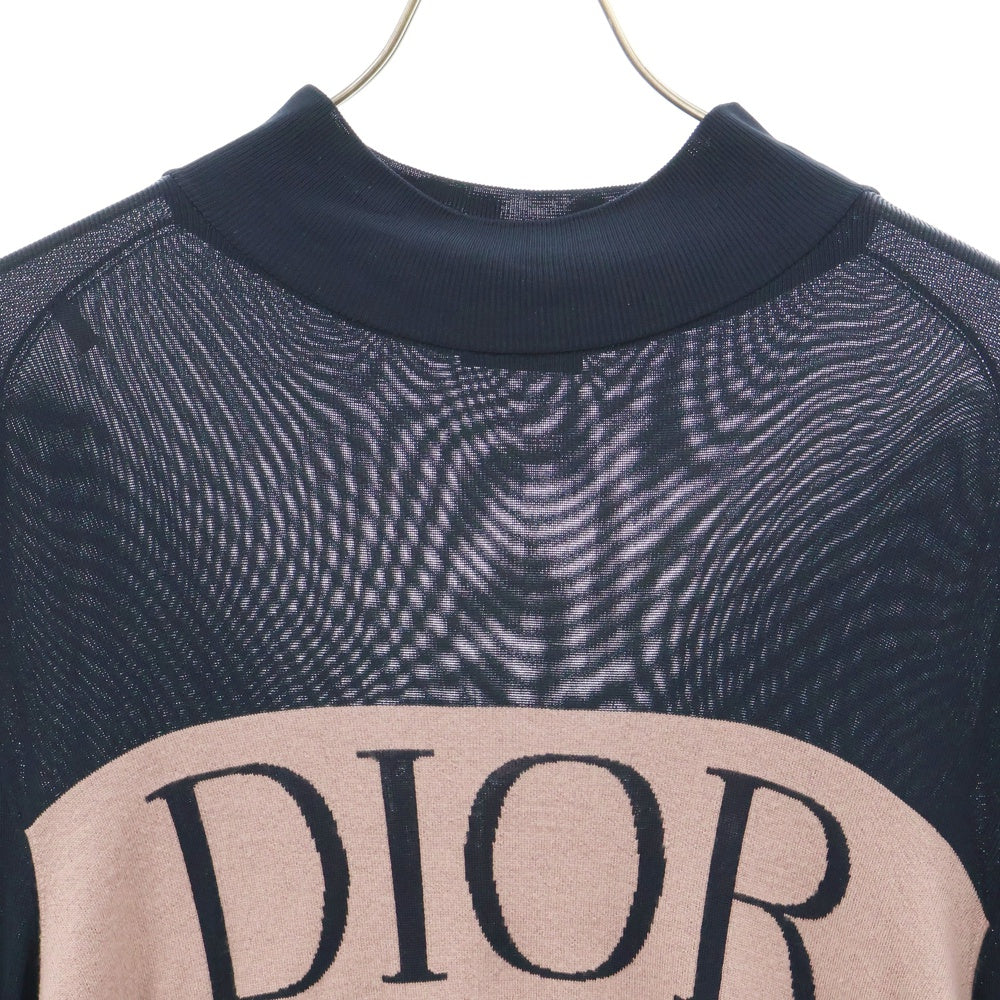 DIOR(ディオール) 19AW フロント カシミヤロゴ ハイネック レーヨン ニットセーター 943M667AT051