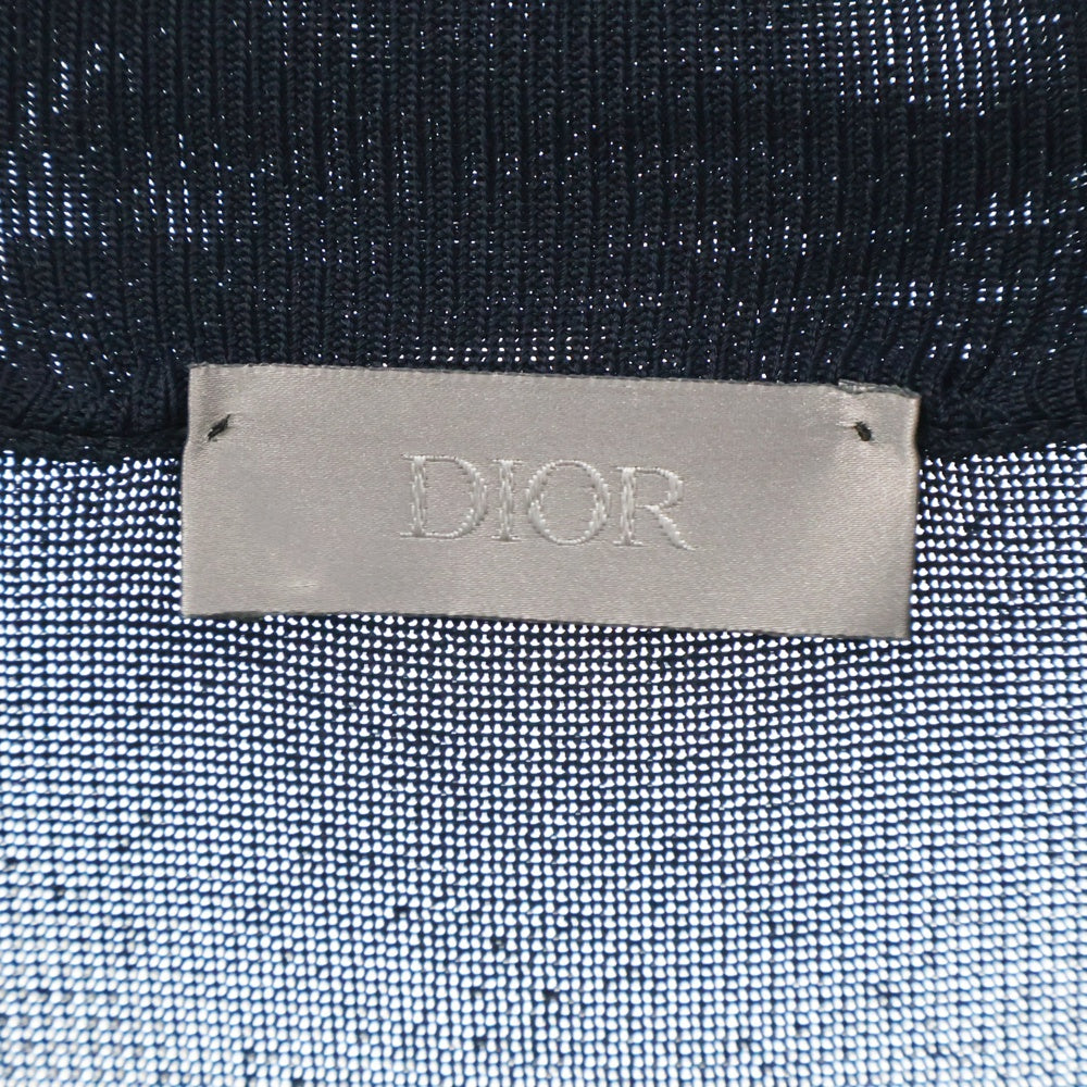 DIOR(ディオール) 19AW フロント カシミヤロゴ ハイネック レーヨン ニットセーター 943M667AT051